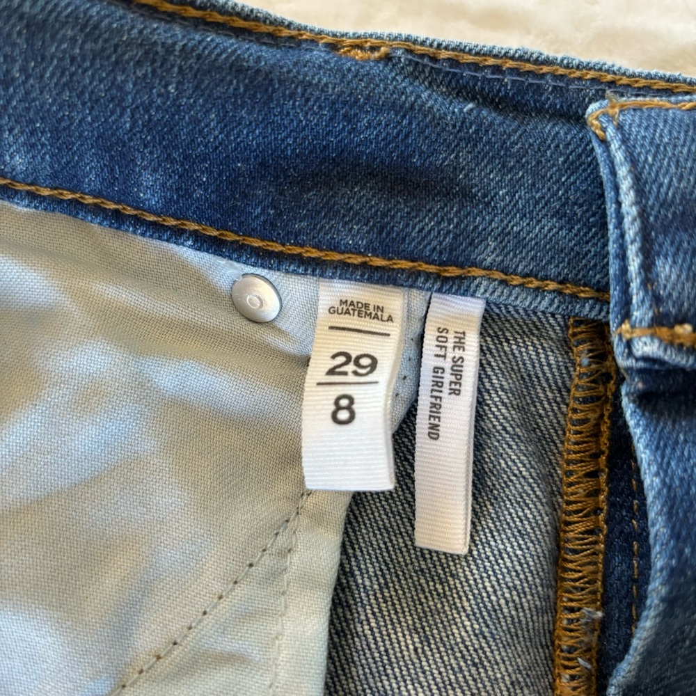 LOFT Women’s The Super Soft Girlfriend Jeans size 29/8 - Picture 4 of 15